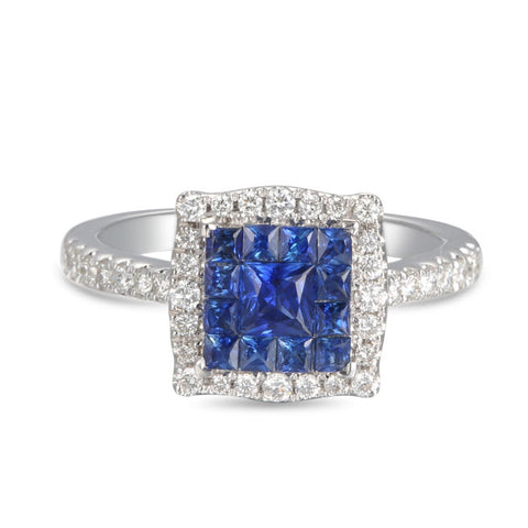 6F050563AWLRDS 18KT Blue Sapphire Ring