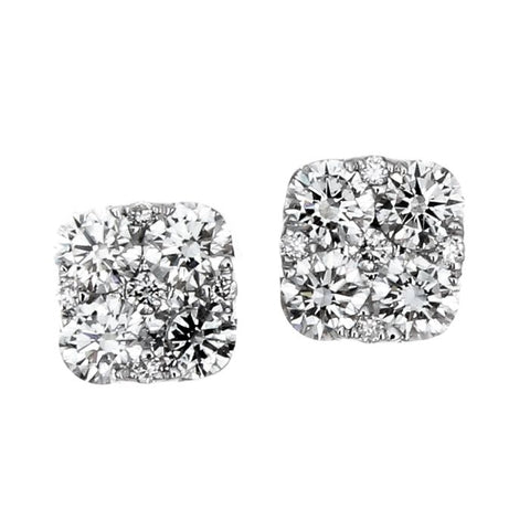 6F050607AWERD0 18KT White Diamond Earring