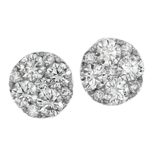 6F050608AWERD0 18KT White Diamond Earring
