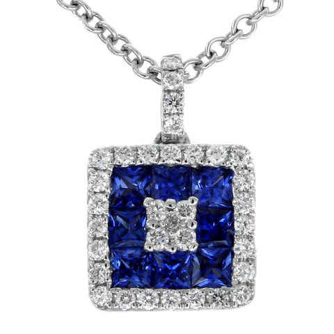 6F050615AWPDDS 18KT Blue Sapphire Pendant