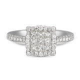 6F050632AWLRD0 18KT White Diamond Ring