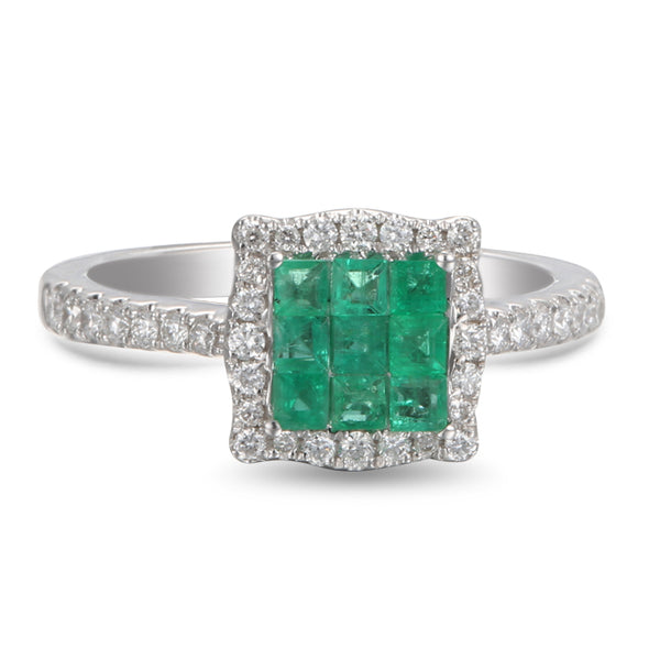 6F050632AWLRDE 18KT Emerald Ring