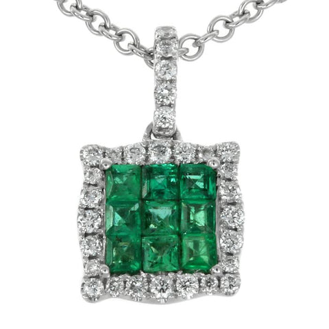 6F050633AWPDDE 18KT Emerald Pendant