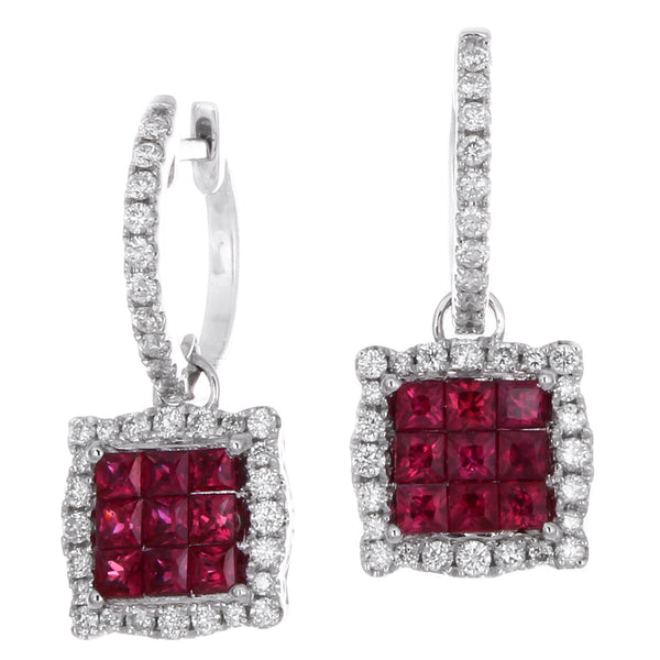 6F050637AWERDR 18KT Ruby Earring
