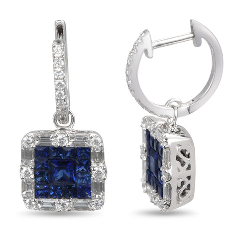 6F050770AWERDS 18KT Blue Sapphire Earring