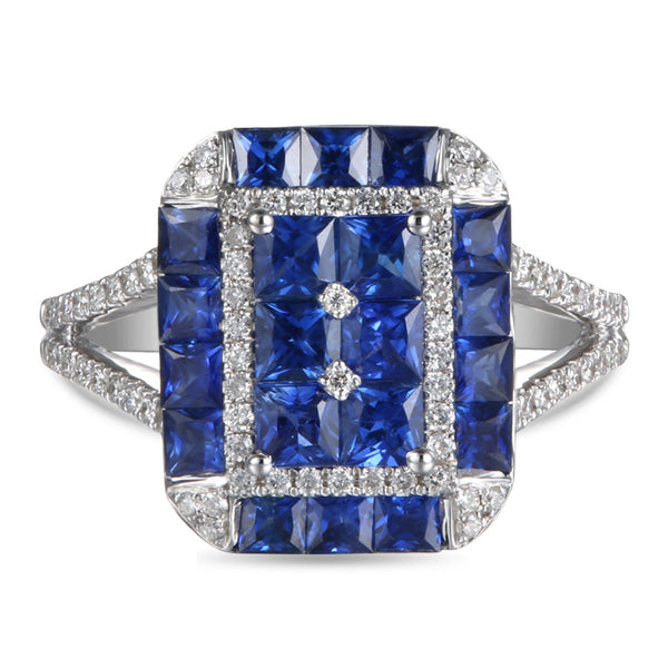 6F052080AWLRDS 18KT Blue Sapphire Ring