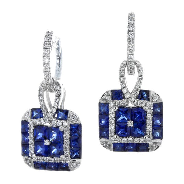 6F052083AWERDS 18KT Blue Sapphire Earring