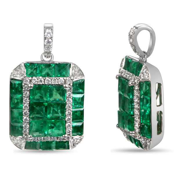 6F052085AWPDDE 18KT Emerald Pendant