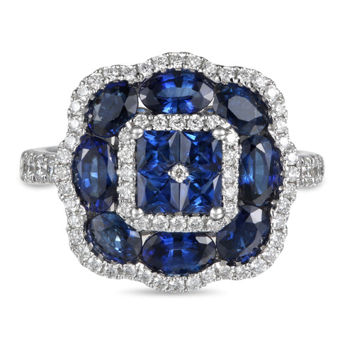 6F052124AWLRDS 18KT Blue Sapphire Ring