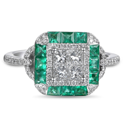 6F052132AWLRDE 18KT Emerald Ring