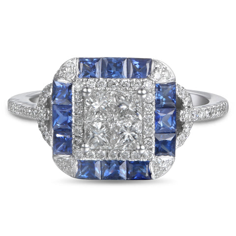 6F052132AWLRDS 18KT Blue Sapphire Ring