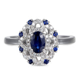 6F052759AWLRDS 18KT Blue Sapphire Ring