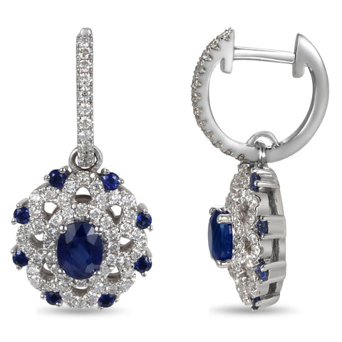 6F052761AWERDS 18KT Blue Sapphire Earring