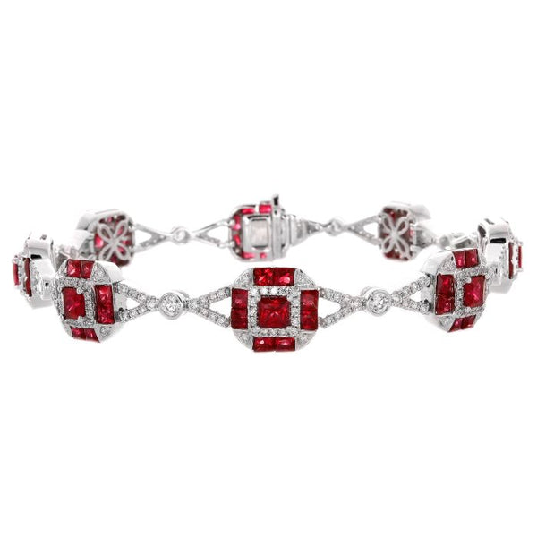6F052922AWLBDR 18KT Ruby Bracelet