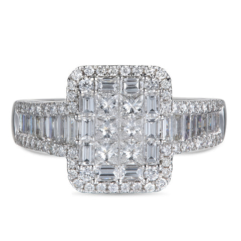 6F052923AQLRD0 18KT White Diamond Ring