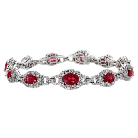 6F052924AWLBDR 18KT Ruby Bracelet