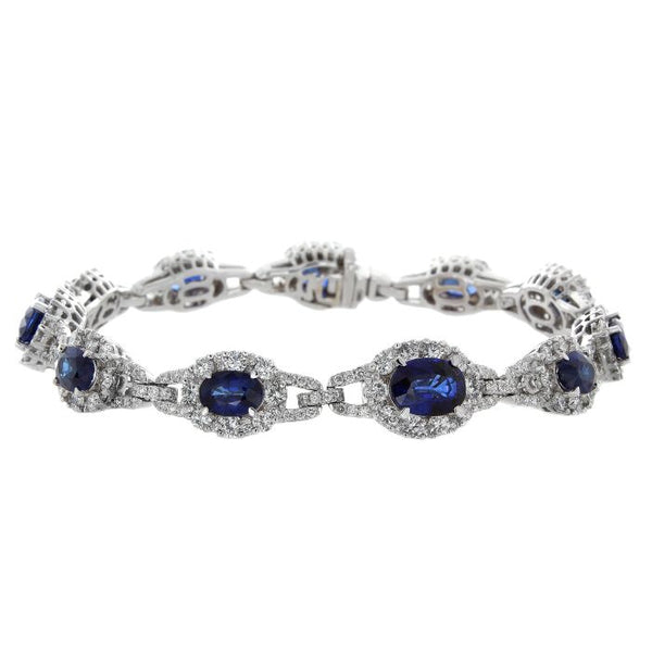 6F052924AWLBDS 18KT Blue Sapphire Bracelet