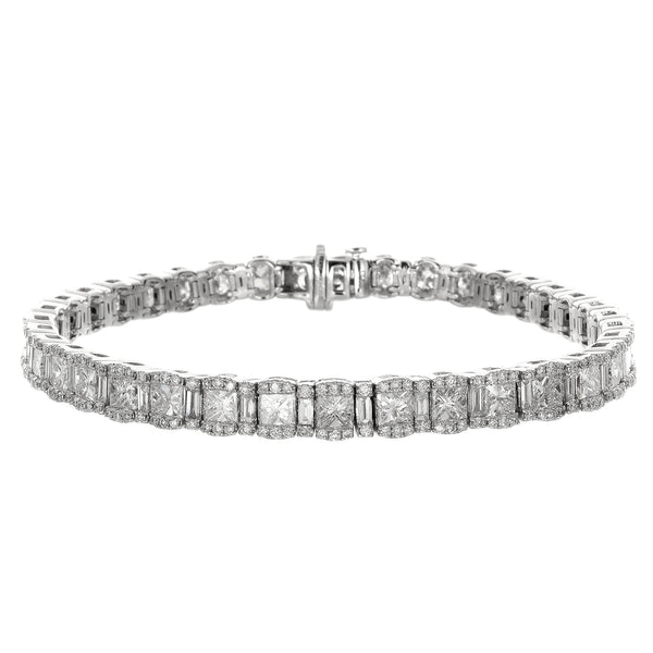6F052926AWLBD0 18KT White Diamond Bracelet