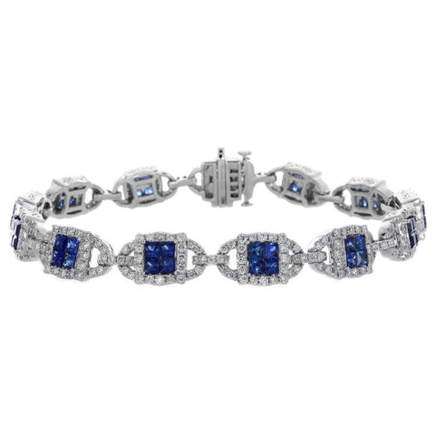 6F052928AWLBDS 18KT Blue Sapphire Bracelet