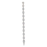 6F052932AWLBD0 18KT White Diamond Bracelet