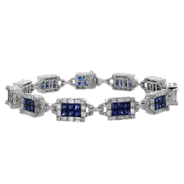 6F052935AWLBDS 18KT Blue Sapphire Bracelet