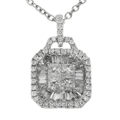 6F052941AWPDD0 18KT White Diamond Pendant
