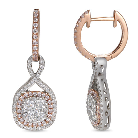 6F053422AQERPD 18KT Pink Diamond Earring