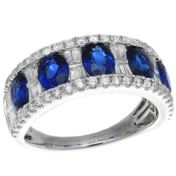 6F054771AWLRDS 18KT Blue Sapphire Ring