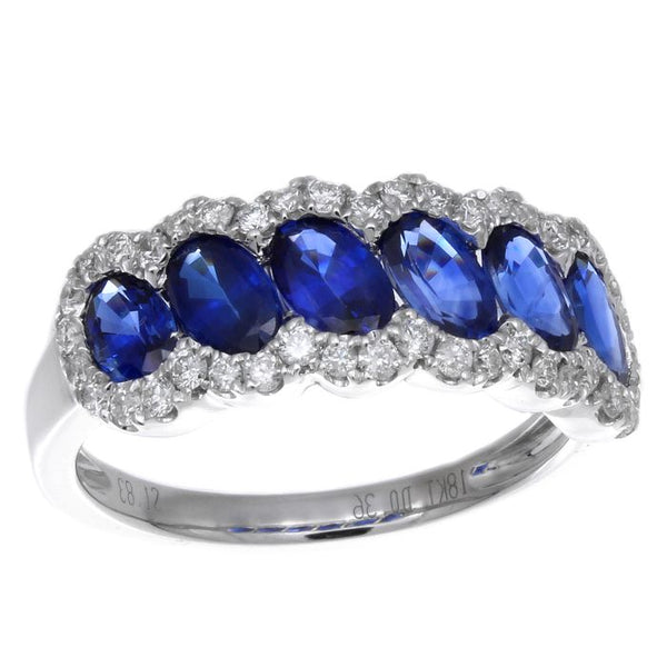 6F054884AWLRDS 18KT Blue Sapphire Ring