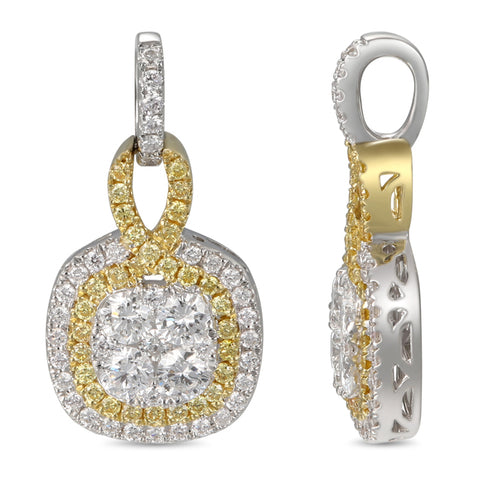 6F055204AUPDYD 18KT Yellow Diamond Pendant