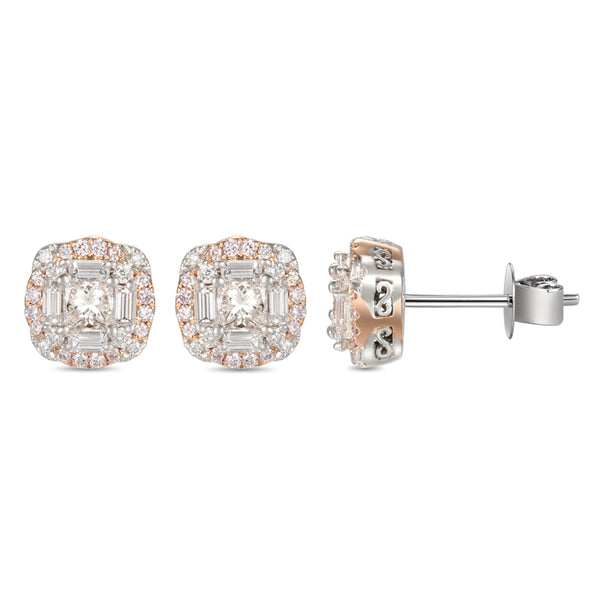 6F055216AQERPD 18KT Pink Diamond Earring