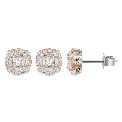 6F055216AQERPD 18KT Pink Diamond Earring