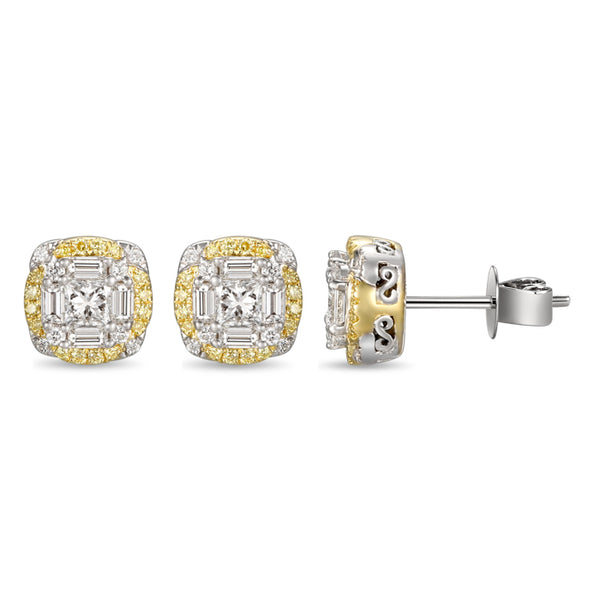 6F055216AUERYD 18KT Yellow Diamond Earring
