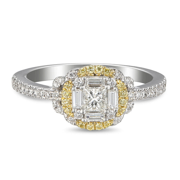 6F055222AULRYD 18KT Yellow Diamond Ring