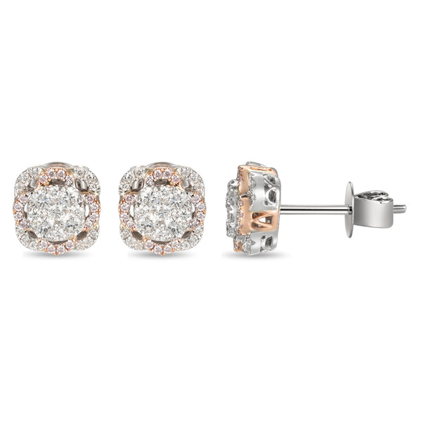 6F055246AQERPD 18KT Pink Diamond Earring