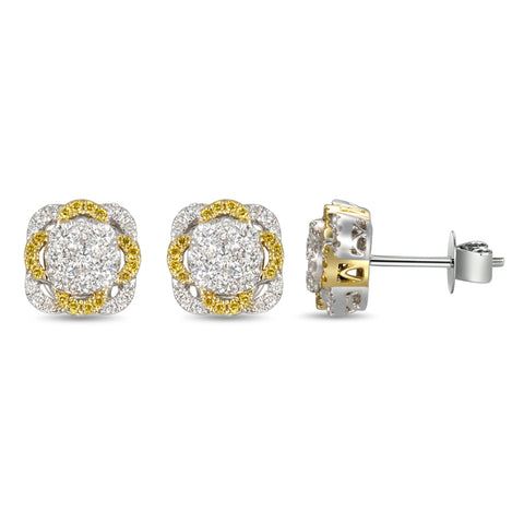 6F055246AUERYD 18KT Yellow Diamond Earring