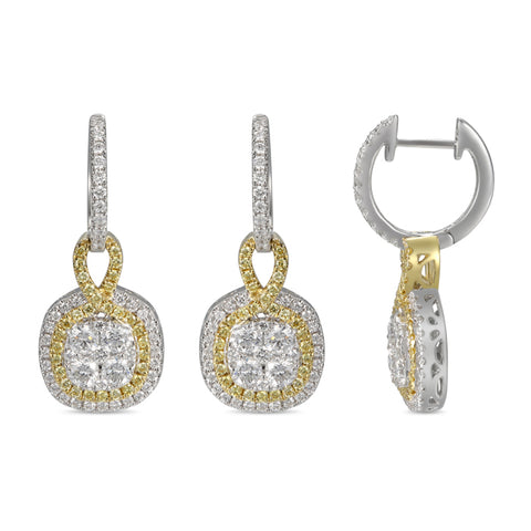 6F055316AUERYD 18KT Yellow Diamond Earring