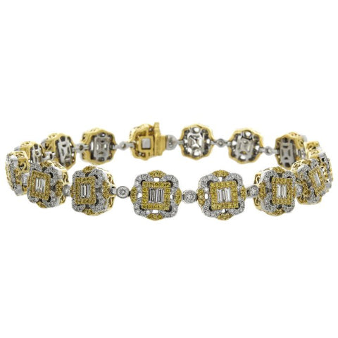 6F056010AULBYD 18KT Yellow Diamond Bracelet