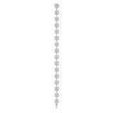 6F056010AWLBD0 18KT White Diamond Bracelet