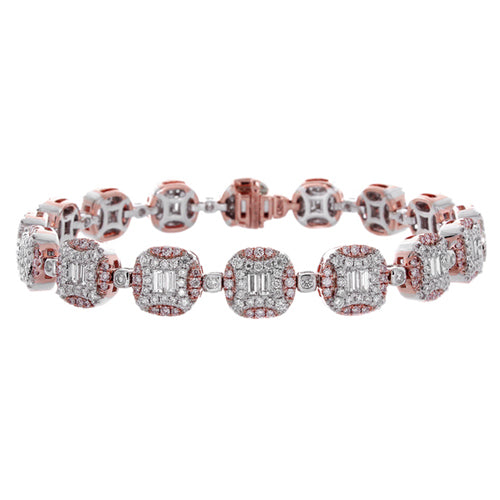 6F056014AQLBPD 18KT Pink Diamond Bracelet