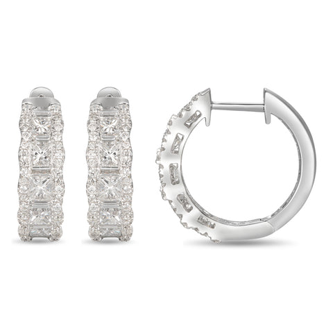 6F056027AWERD0 18KT White Diamond Earring