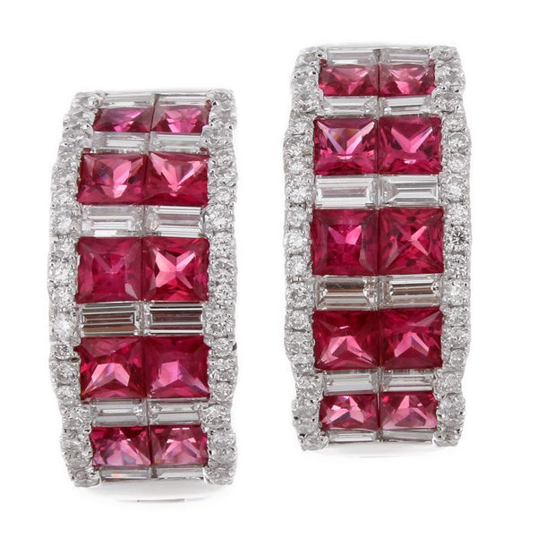 6F056028AWERDR 18KT Ruby Earring