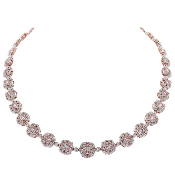 6F056104AQCHPD 18KT Pink Diamond Necklace