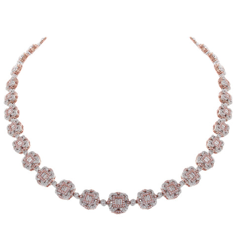 6F056104AQCHPD 18KT Pink Diamond Necklace