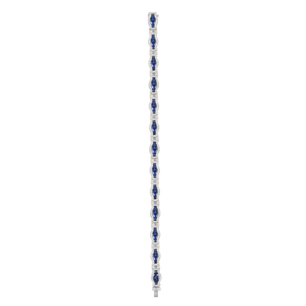 6F056526AWLBDS 18KT Blue Sapphire Bracelet