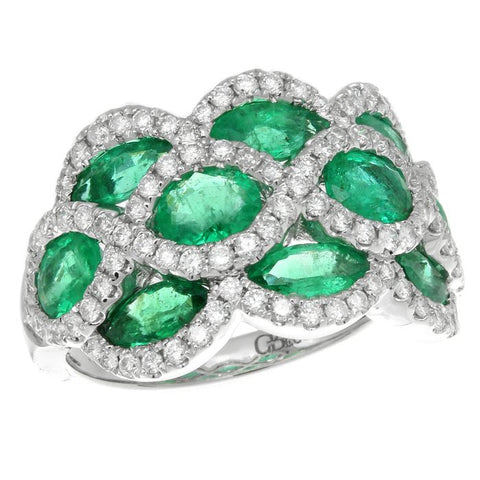 6F056610AWLRDE 18KT Emerald Ring