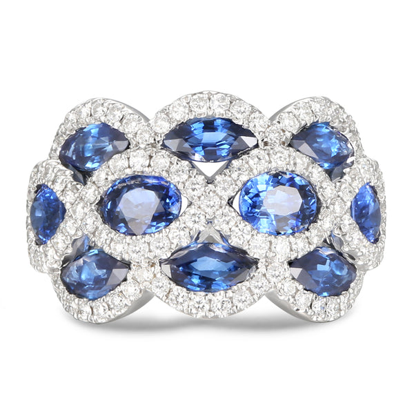 6F056610AWLRDS 18KT Blue Sapphire Ring