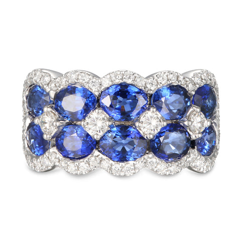 6F056611AWLRDS 18KT Blue Sapphire Ring