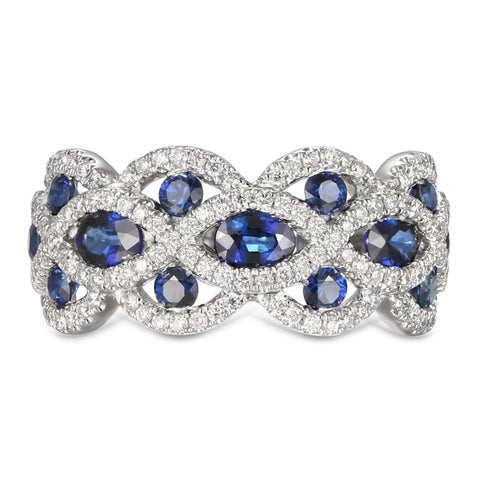 6F056613AWLRDS 18KT Blue Sapphire Ring