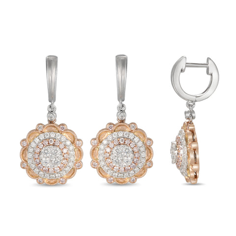 6F056920AQERPD2 18KT Pink Diamond Earring